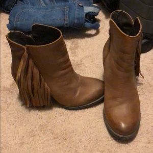 Steve Madden Booties with Fringe